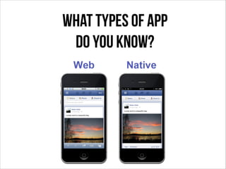 What types of app
do you know?

 