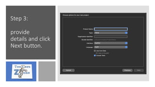 Step 3:
provide
details and click
Next button.
 