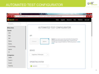 30
AUTOMATED TEST CONFIGURATOR
 