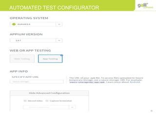 35
AUTOMATED TEST CONFIGURATOR
 