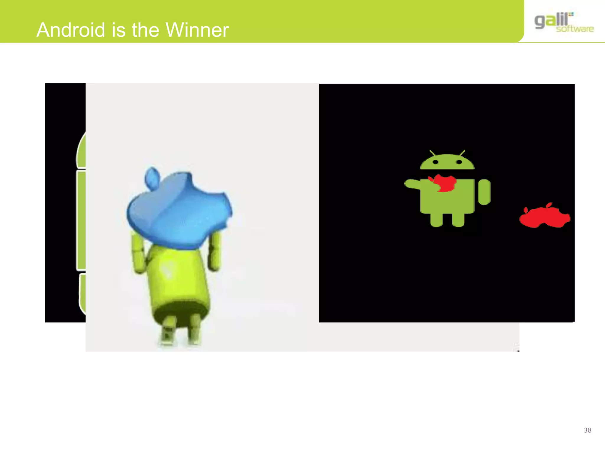 38
Android is the Winner
 