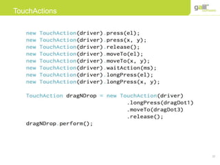 22
TouchActions
 