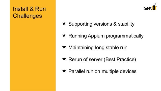 Appium troubleshooting