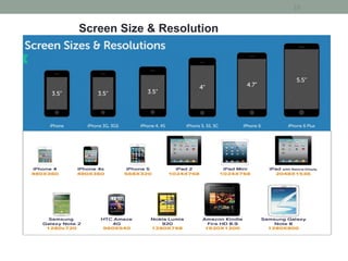 19
Screen Size & Resolution
 