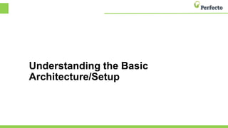 Understanding the Basic
Architecture/Setup
 