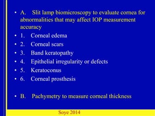 APPLANATION TONOMETRY (2) for Optometry .pptx