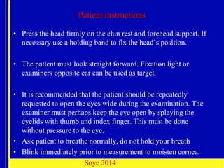 APPLANATION TONOMETRY (2) for Optometry .pptx