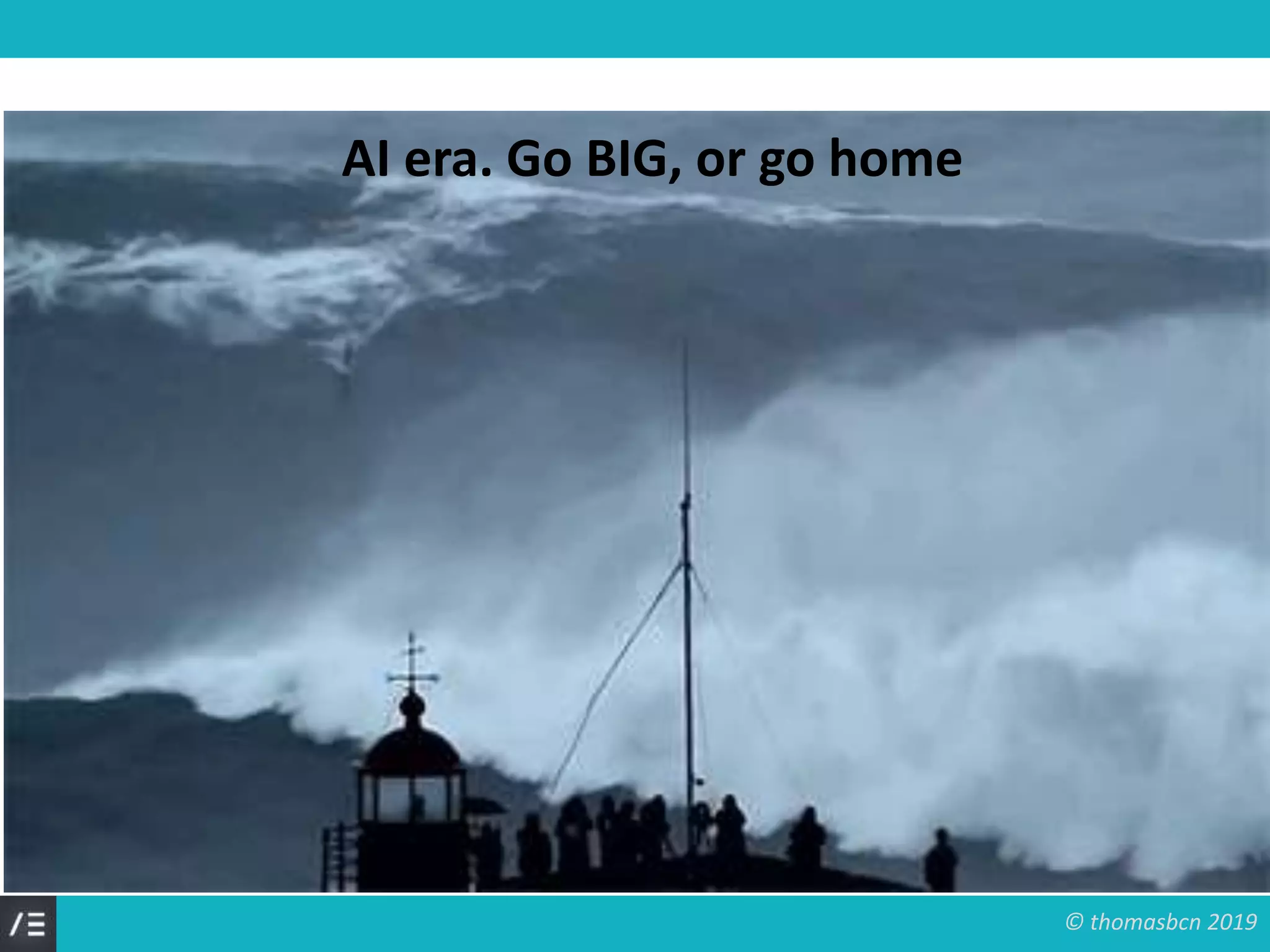 © thomasbcn 2019
AI era. Go BIG, or go home
 