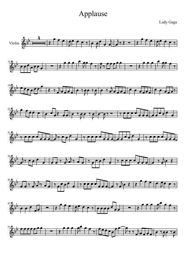 Applause violin melody