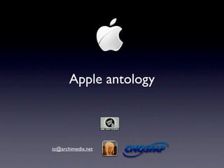 Apple antology



io@archimedix.net
 