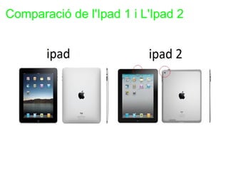 Comparació de l'Ipad 1 i L'Ipad 2 