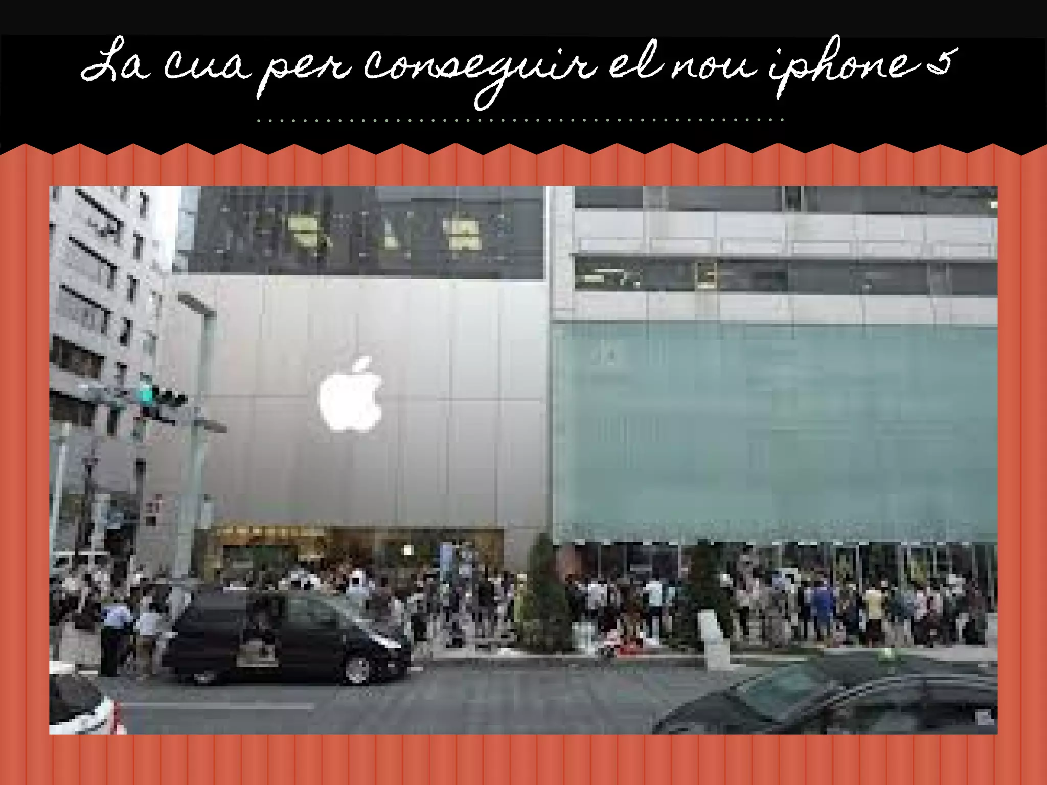 La cua per conseguir el nou iphone 5
 