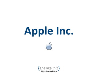 Apple Inc.


   2013 - AnalyzeThiz.fr
 