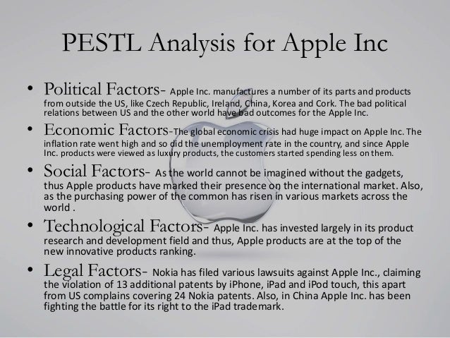 The Political Factors Of Apple