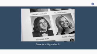18
Ses	
  Parent	
  adop2fs	
  Paul	
  et	
  Clara	
  jobs	
  	
  
Inset your subtitle here. This is a good space for a short subtitle
Steve	
  jobs	
  (High	
  school)	
  	
  
 