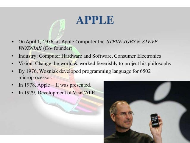 Apple: a vision to change the world