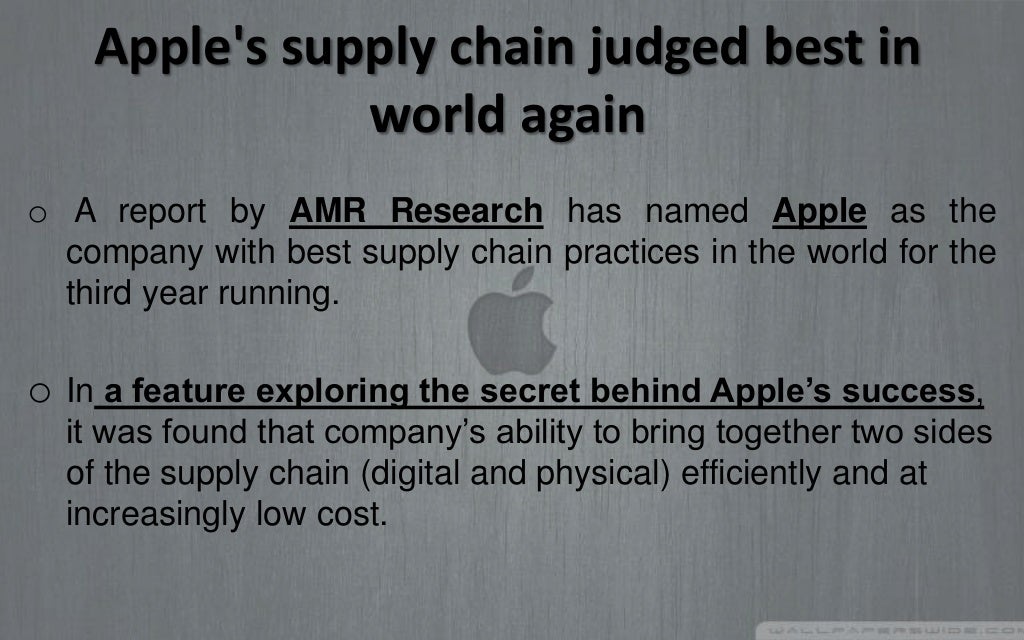 Apple supply chain management