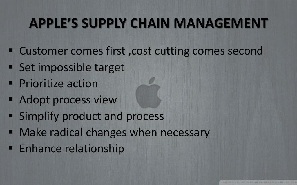 Apple supply chain management