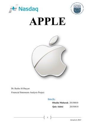 Apple financial statements deals