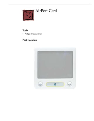 Apple eMac Hardware Service Manual