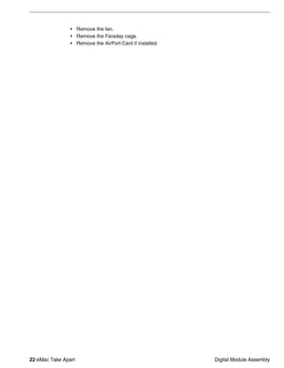 Apple eMac Hardware Service Manual