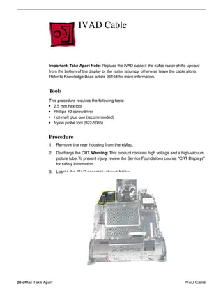 Apple eMac Hardware Service Manual
