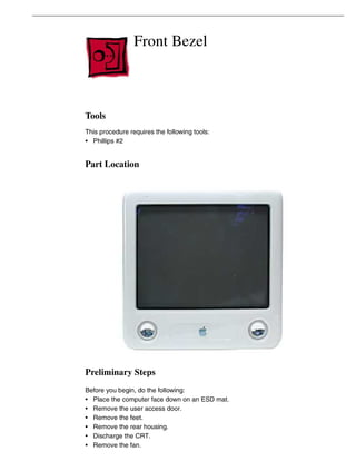 Apple eMac Hardware Service Manual