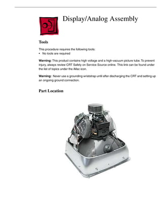 Apple eMac Hardware Service Manual