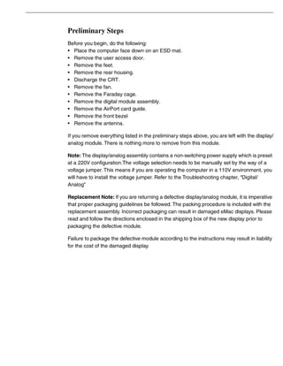 Apple eMac Hardware Service Manual