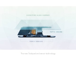 The new Trackpad and sensor technology
 
