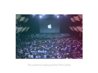 The audience waiting at the Flint Center