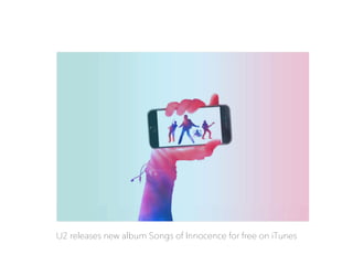 U2 releases new album Songs of Innocence for free on iTunes