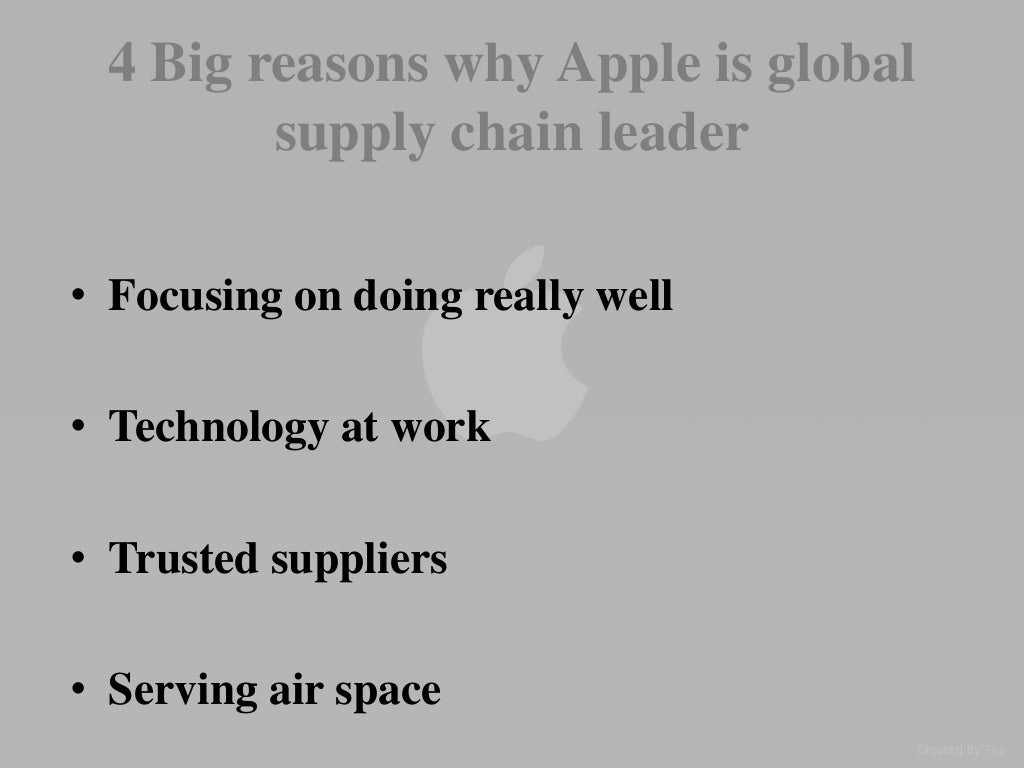 Apple supply chain management