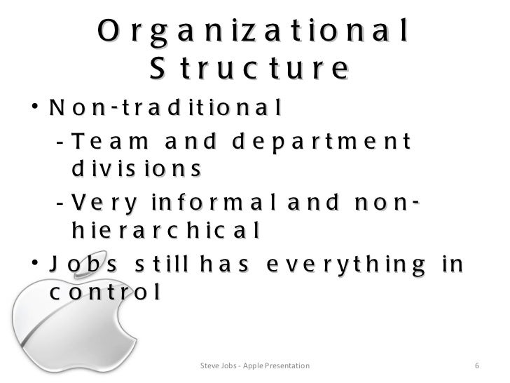 apple organizational structure