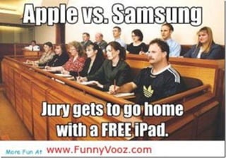 Apple vs Samsung meme generated