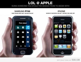 Apple vs Samsung meme generated