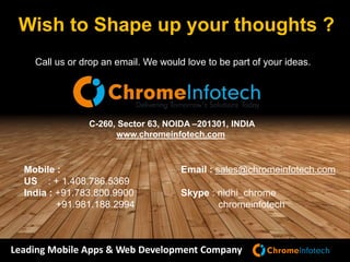 Follow Us
Leading Mobile Apps & Web Development Company
 