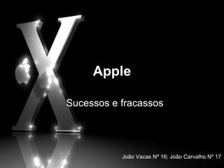 Apple Sucessos e fracassos João Vacas Nº 16; João Carvalho Nº 17 
