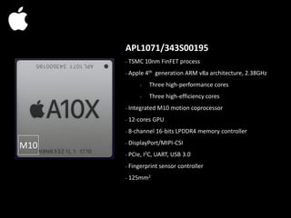 Apple A10 Series Application Processor PPT