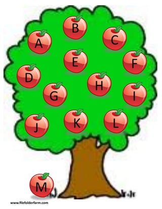 B
             A                       C
                             E           F
        D
                                 H
                         G               I

             J               K       L



              M
www.filefolderfarm.com
 
