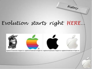 	HistoryEvolution  starts  right  HERE…