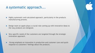 Design Thinking and Innovation at Apple Inc | PPTX
