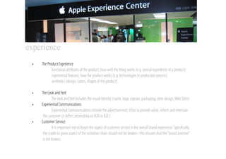 •
    1 The Product Experience visceral | behavioral | reﬂective
               ipod Platform




                   1D   ...