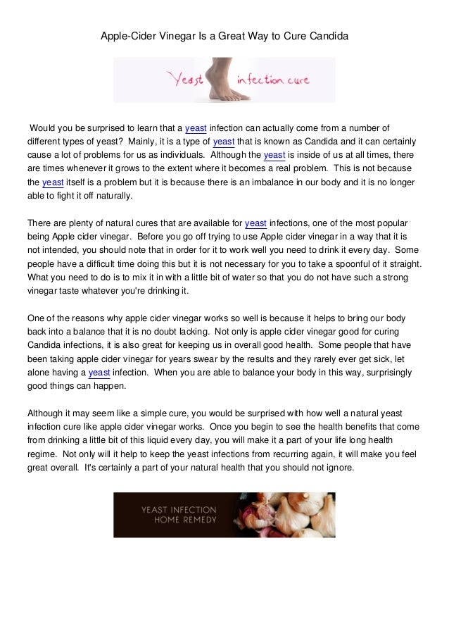 Apple-Cider Vinegar Is a Great Approach to Remedy Candida