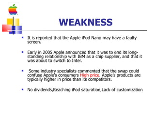 Apple SWOT | PPT