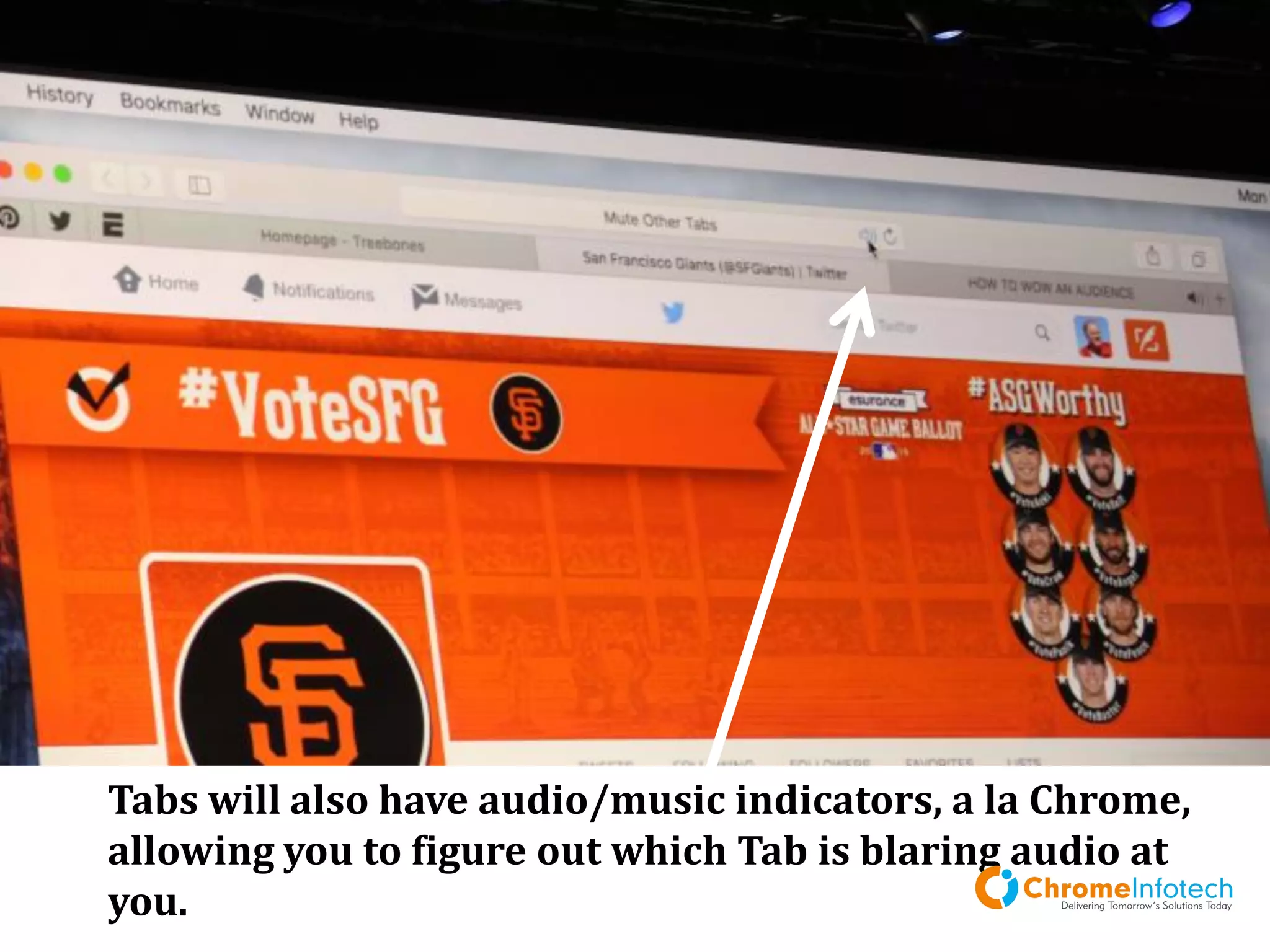 Tabs will also have audio/music indicators, a la Chrome, allowing you to
figure out which Tab is blaring audio at you.
Leading Mobile Apps & Web Development Company
 
