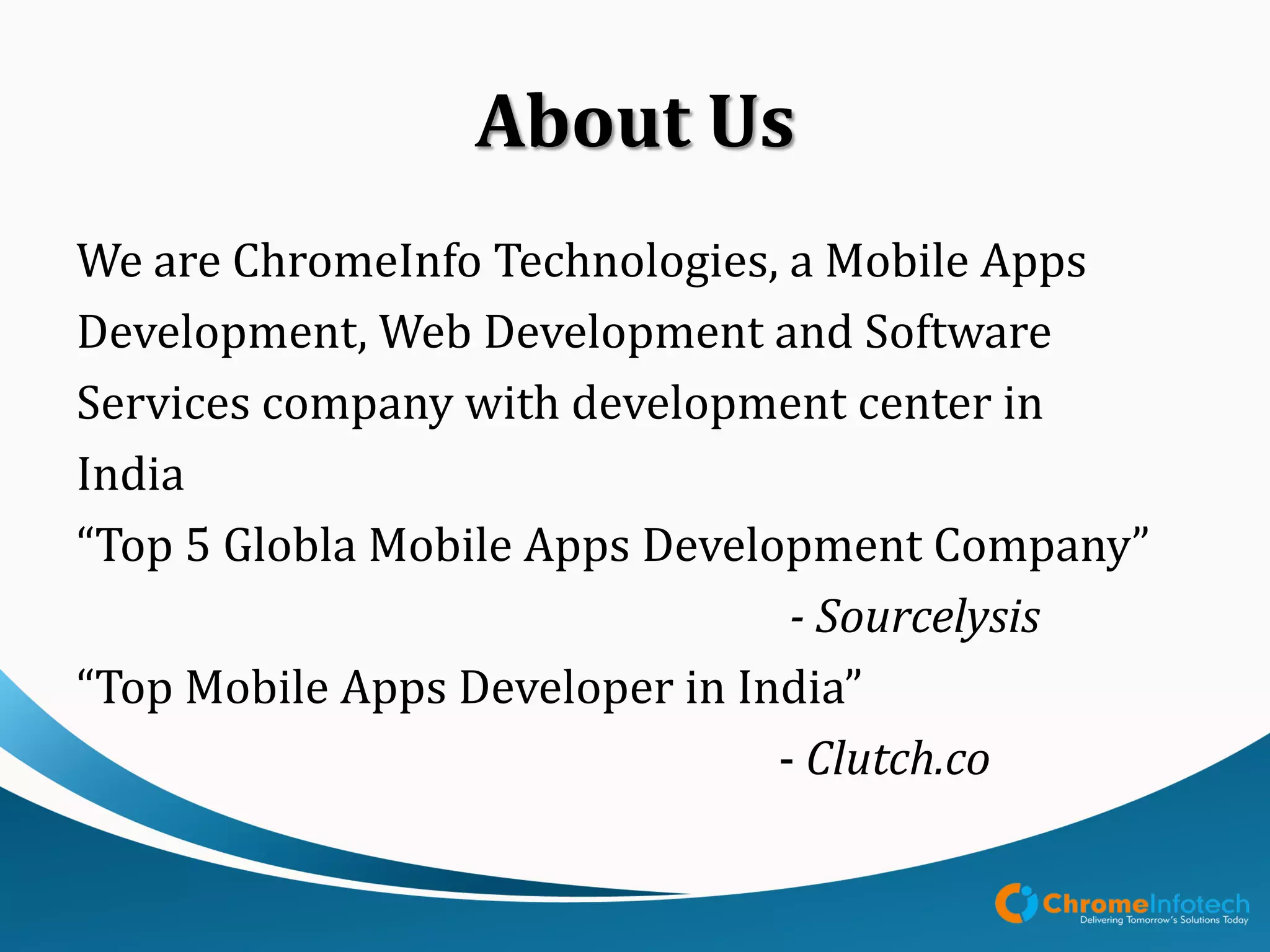 Leading Mobile Apps & Web Development Company
Reference
http://techcrunch.com/2015/06/08/join-our-wwdc-2015-keynote-live-
blogat 10-am-pt/
 