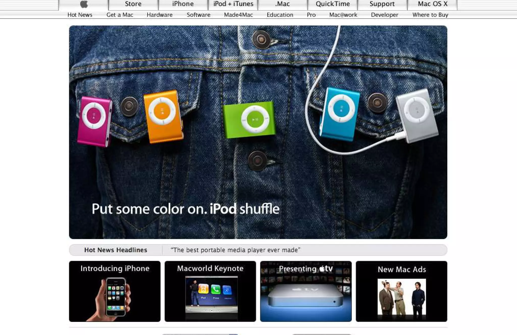 15 Years of Apple's Homepage