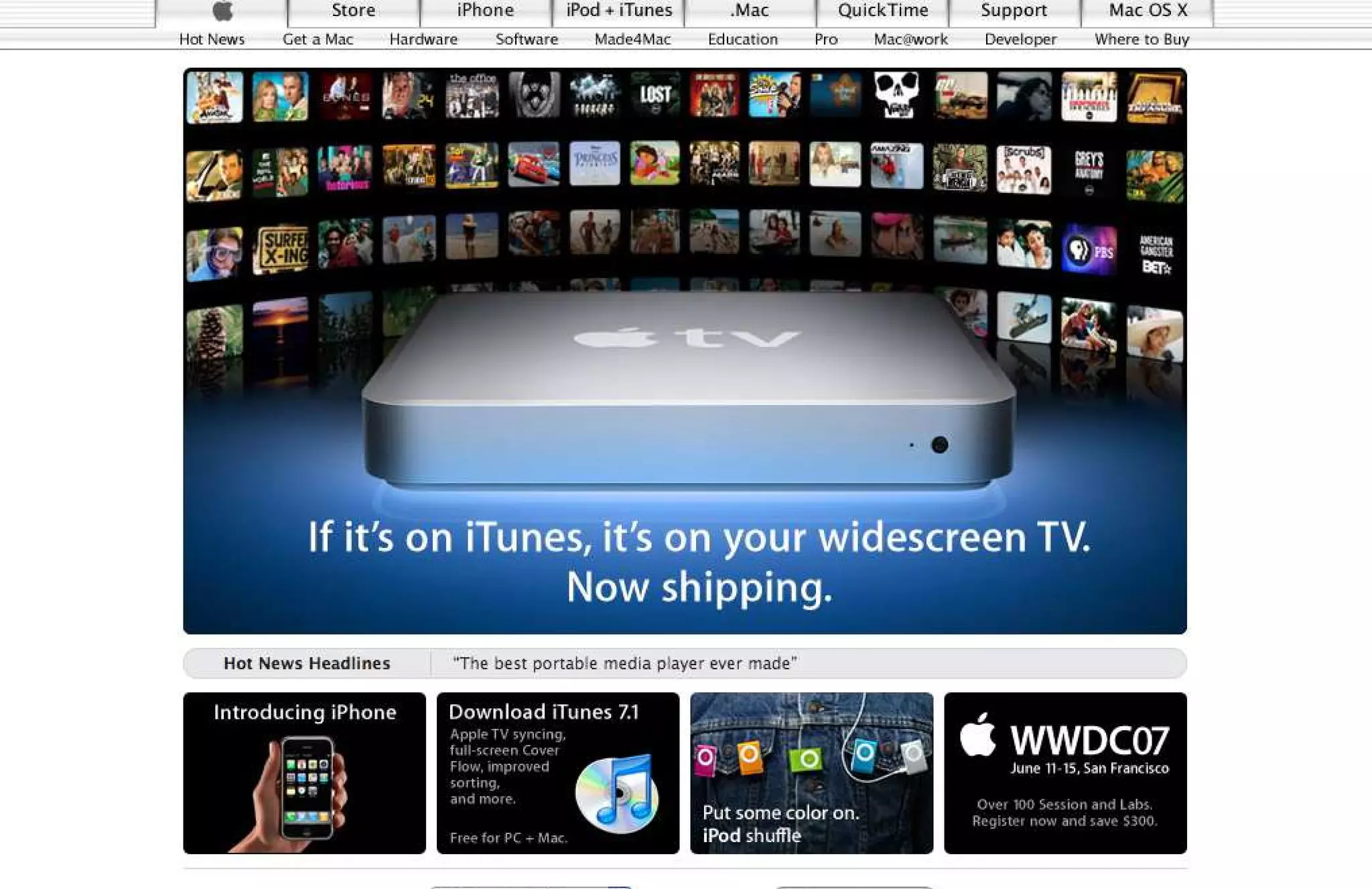 15 Years of Apple's Homepage