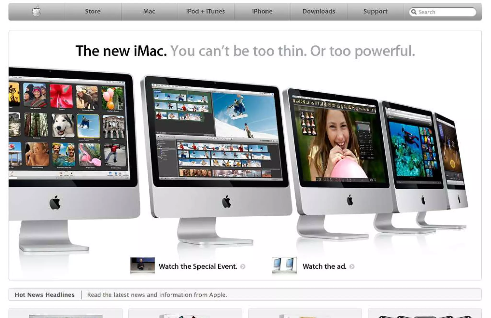 15 Years of Apple's Homepage
